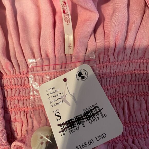 NWT Free People String Of Hearts Maxi Dress Smocked V Neck Buttondown
Size S - Picture 10 of 10